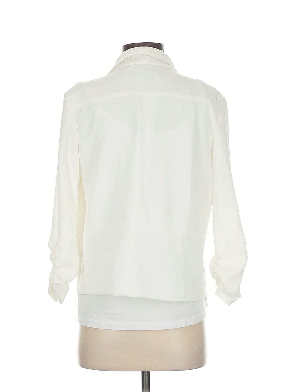 Open-Front Cream Blazer Jacket - Picture 3 of 5